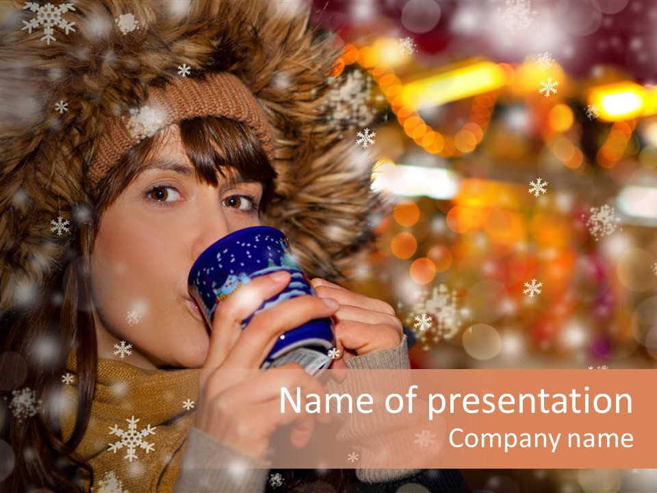 Drau Frau Advent PowerPoint Template