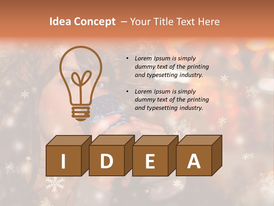 Drau Frau Advent PowerPoint Template