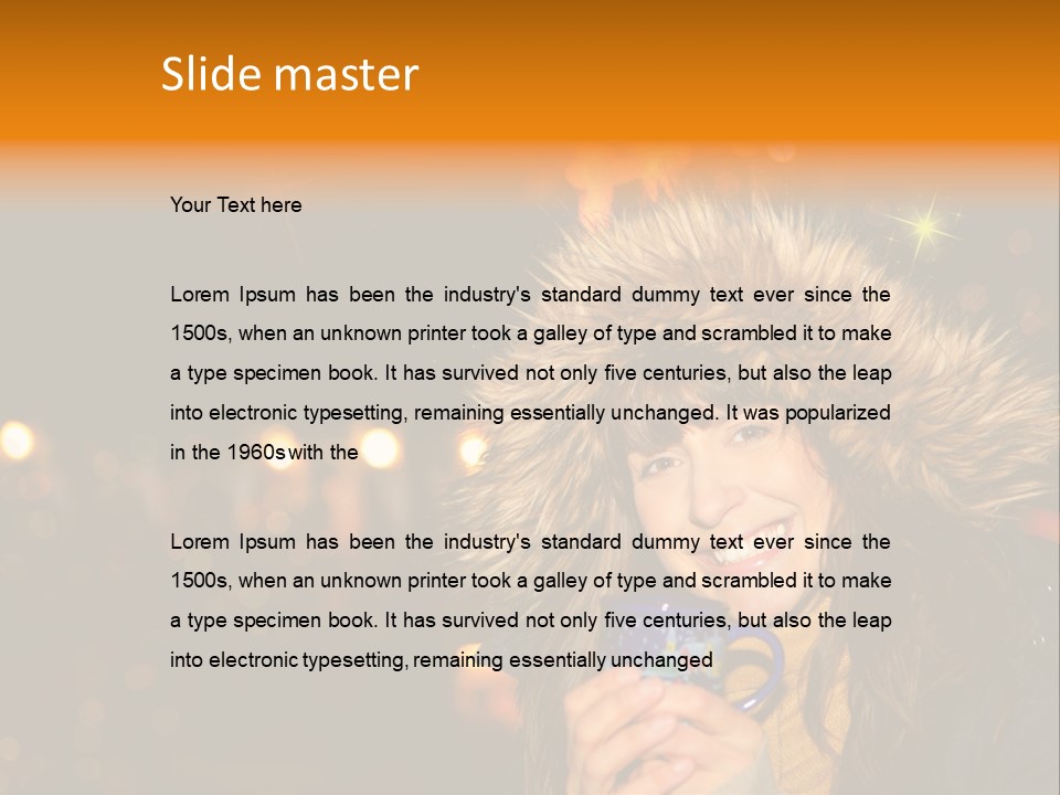 Kalt Weihnachten Stehen PowerPoint Template