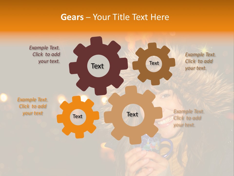 Kalt Weihnachten Stehen PowerPoint Template