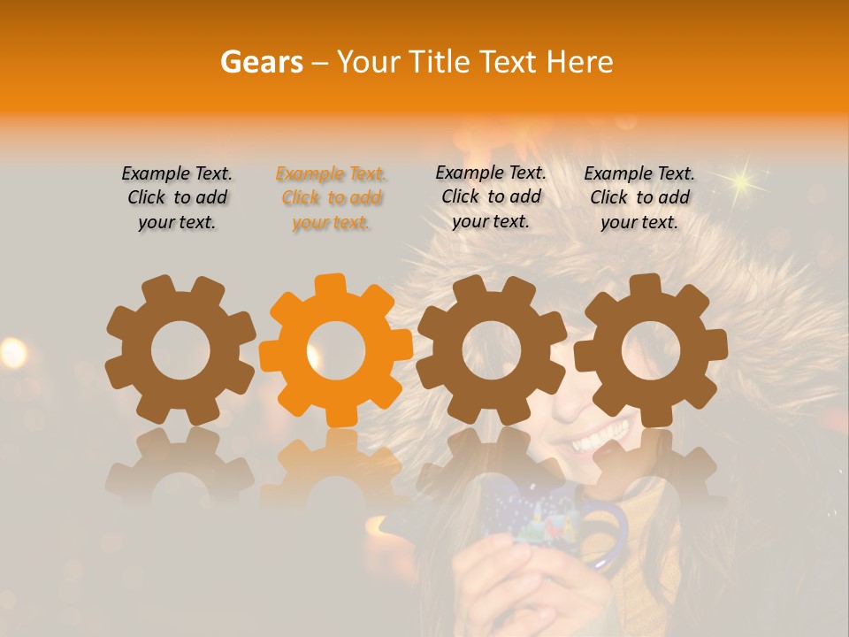 Kalt Weihnachten Stehen PowerPoint Template