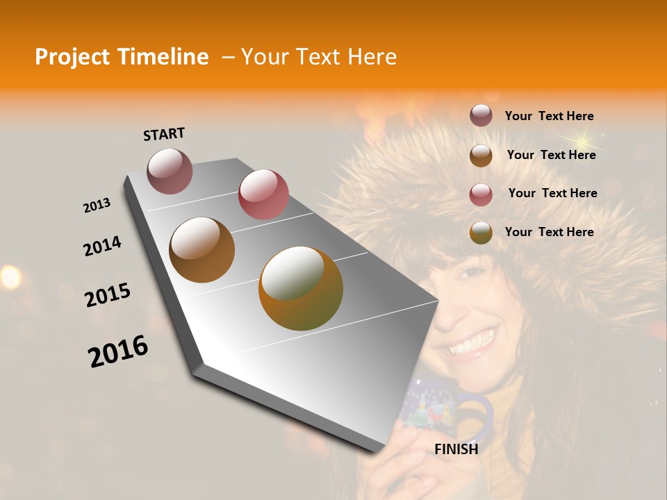 Kalt Weihnachten Stehen PowerPoint Template
