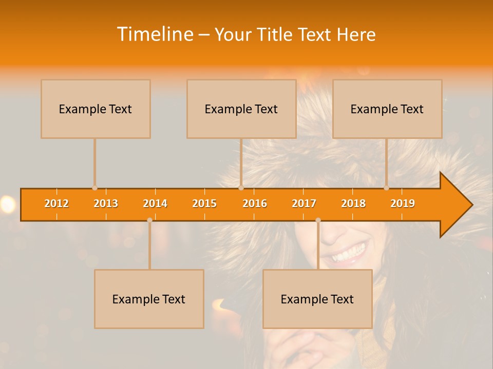 Kalt Weihnachten Stehen PowerPoint Template