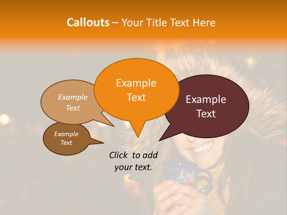 Kalt Weihnachten Stehen PowerPoint Template