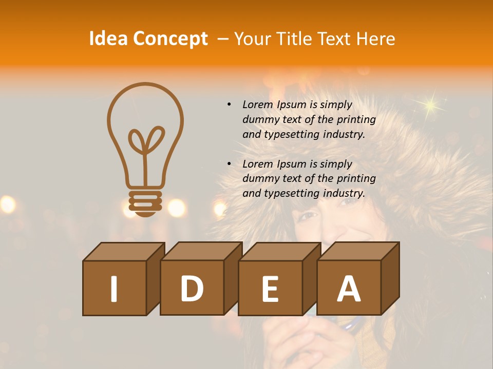 Kalt Weihnachten Stehen PowerPoint Template