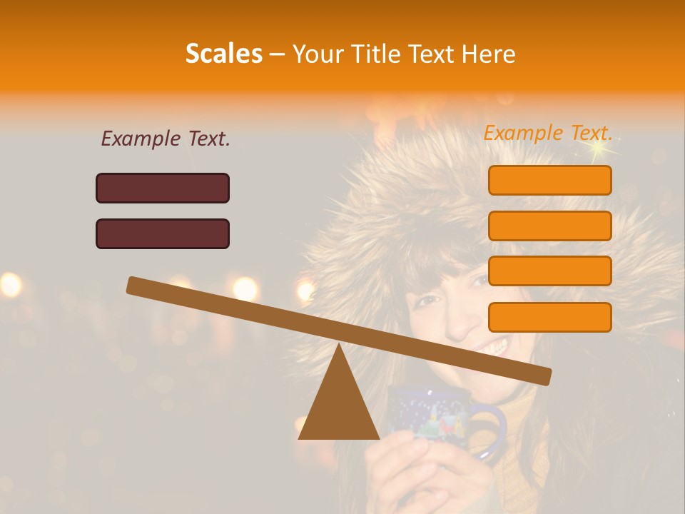 Kalt Weihnachten Stehen PowerPoint Template