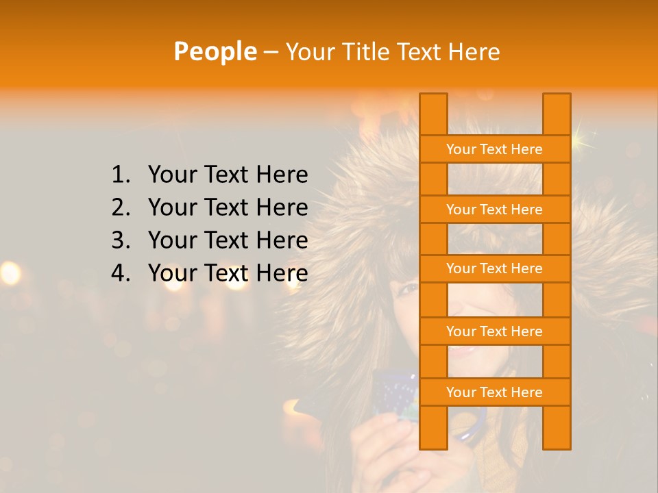 Kalt Weihnachten Stehen PowerPoint Template