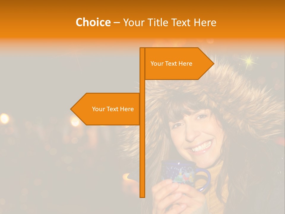 Kalt Weihnachten Stehen PowerPoint Template