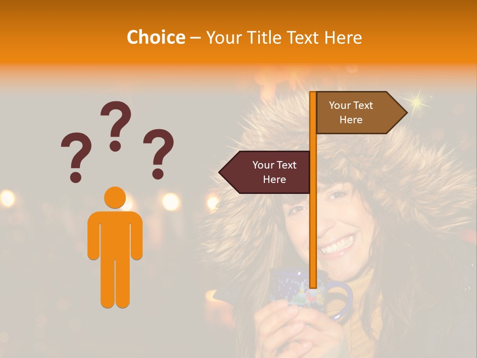 Kalt Weihnachten Stehen PowerPoint Template