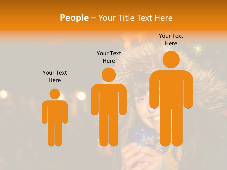 Kalt Weihnachten Stehen PowerPoint Template