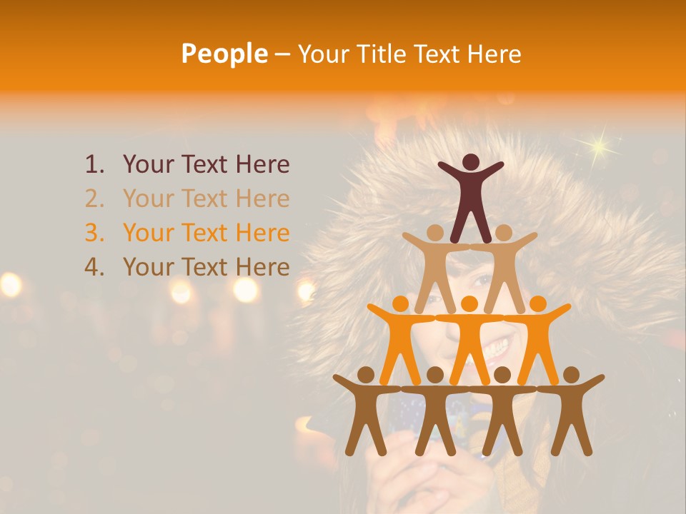 Kalt Weihnachten Stehen PowerPoint Template