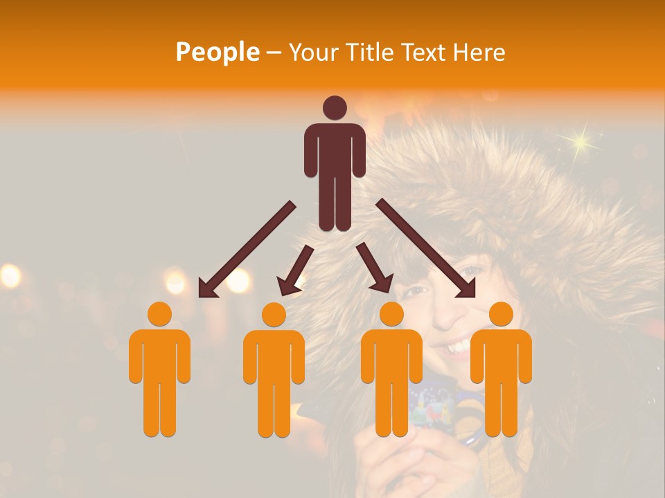 Kalt Weihnachten Stehen PowerPoint Template