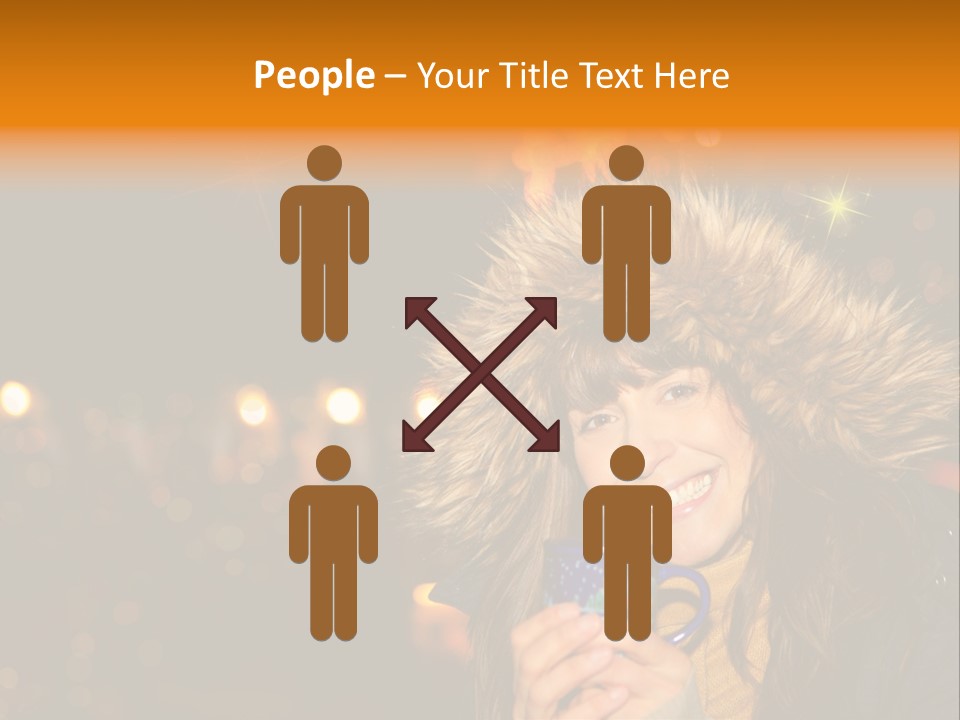 Kalt Weihnachten Stehen PowerPoint Template