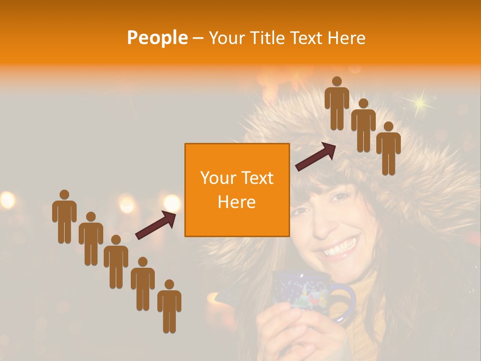 Kalt Weihnachten Stehen PowerPoint Template