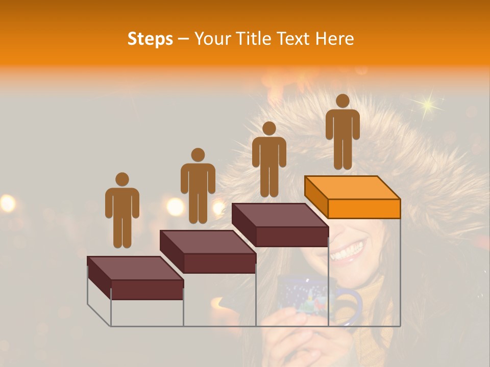 Kalt Weihnachten Stehen PowerPoint Template