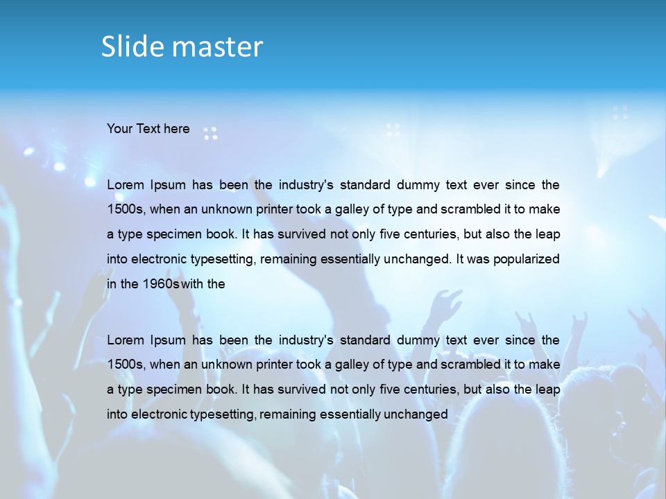 Night Loud Performance PowerPoint Template