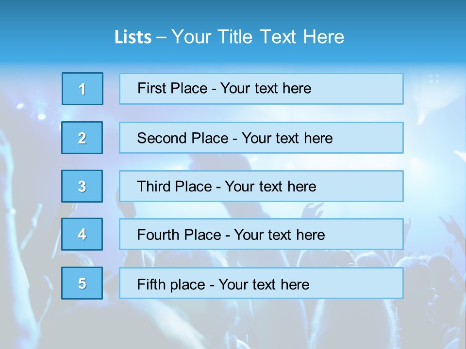 Night Loud Performance PowerPoint Template