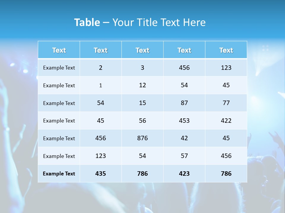 Night Loud Performance PowerPoint Template