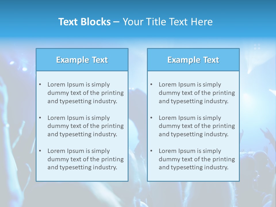 Night Loud Performance PowerPoint Template