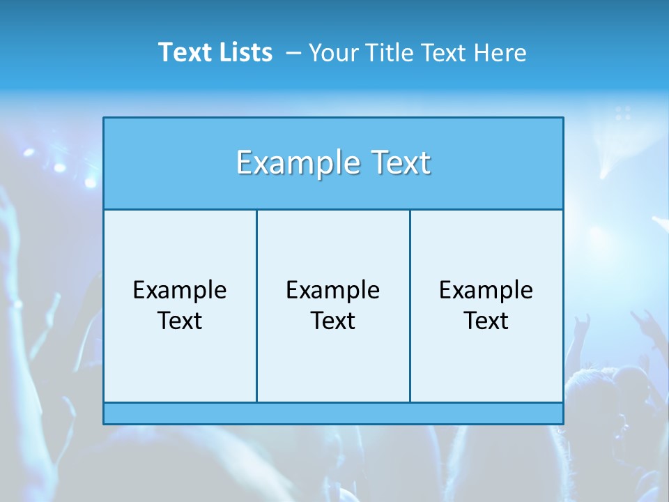 Night Loud Performance PowerPoint Template