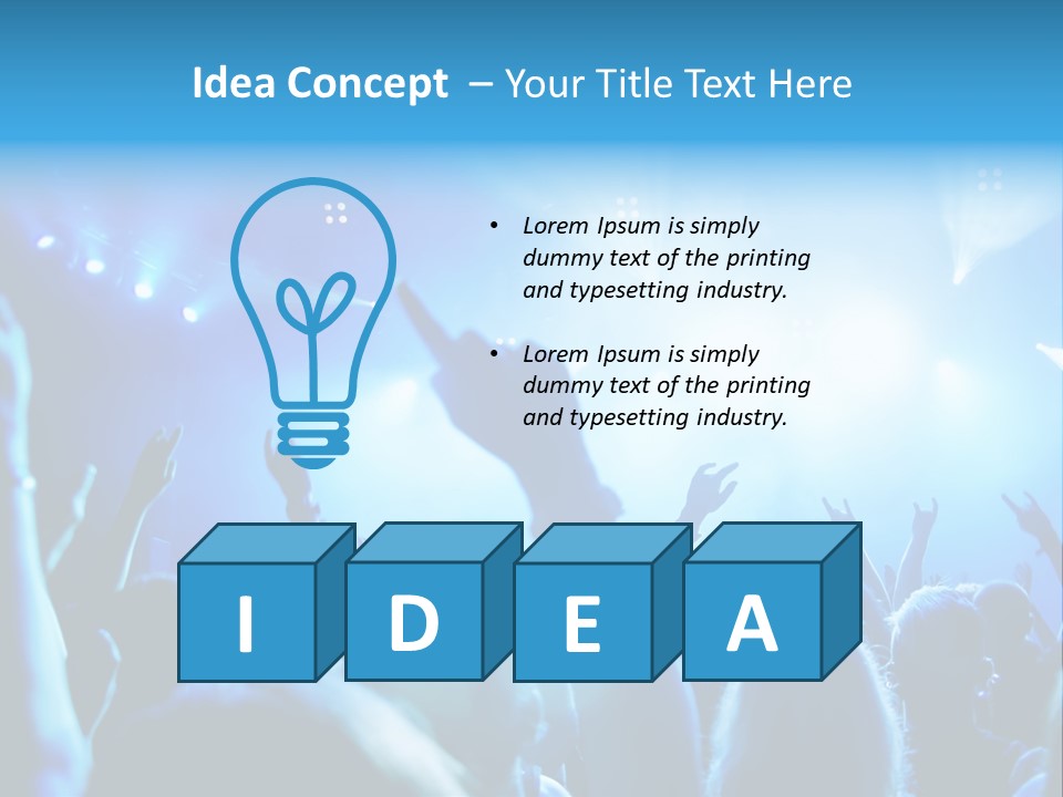 Night Loud Performance PowerPoint Template