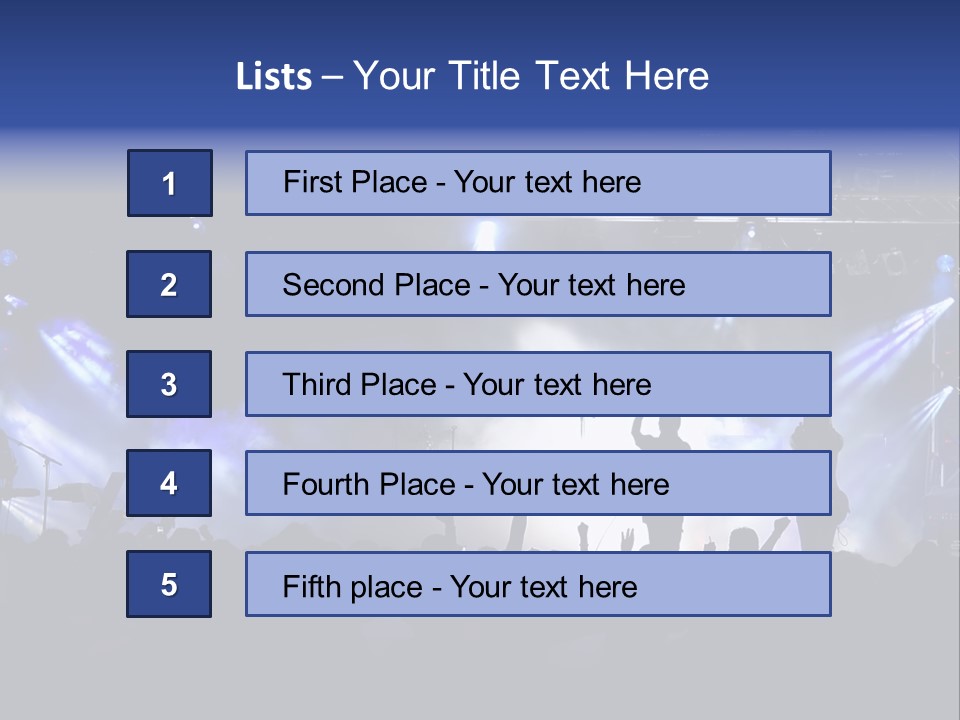 Open Concert Show PowerPoint Template