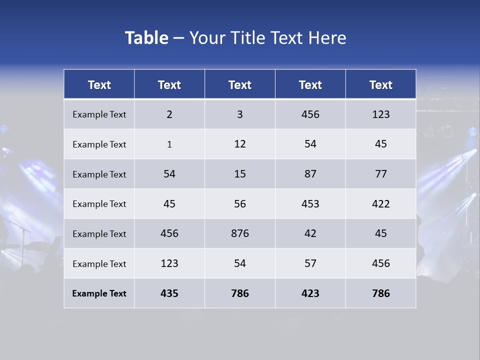 Open Concert Show PowerPoint Template