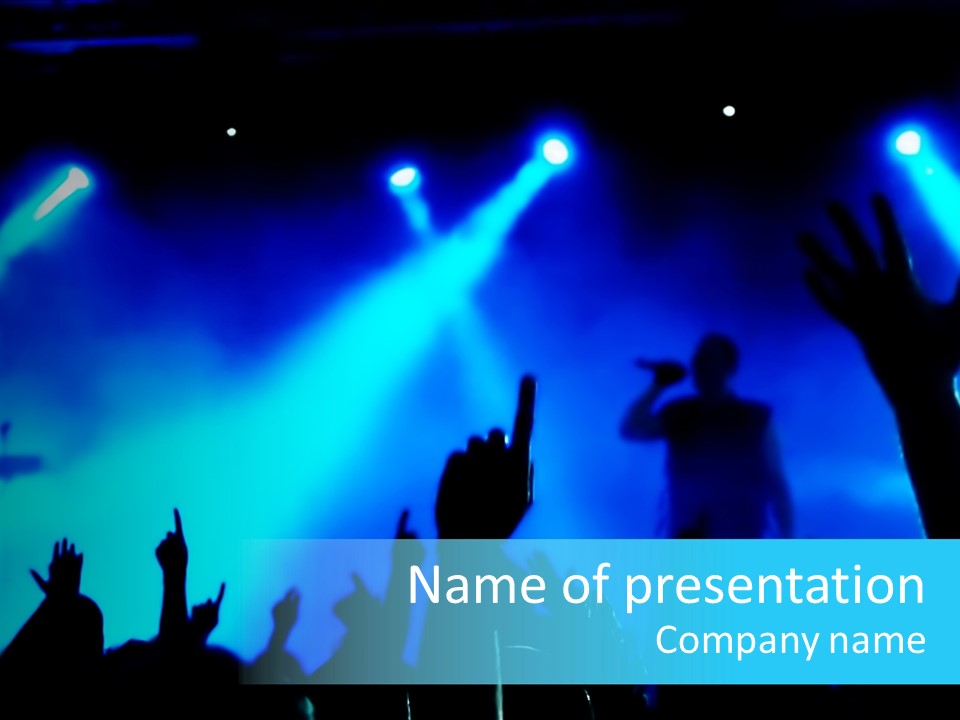Music Star People PowerPoint Template