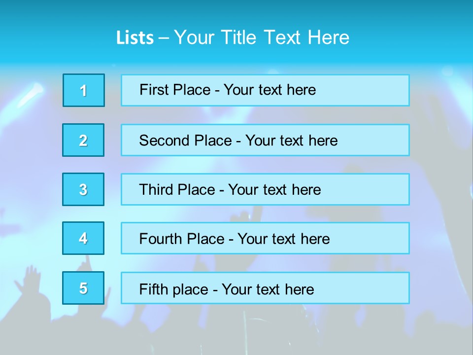 Music Star People PowerPoint Template