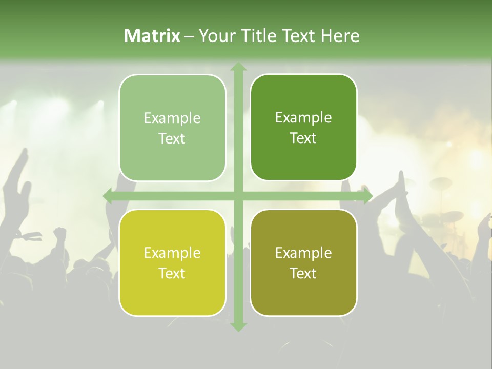 Menschenmenge Ereignis Nacht PowerPoint Template