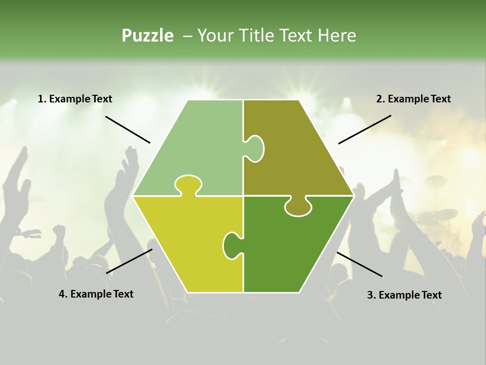 Menschenmenge Ereignis Nacht PowerPoint Template