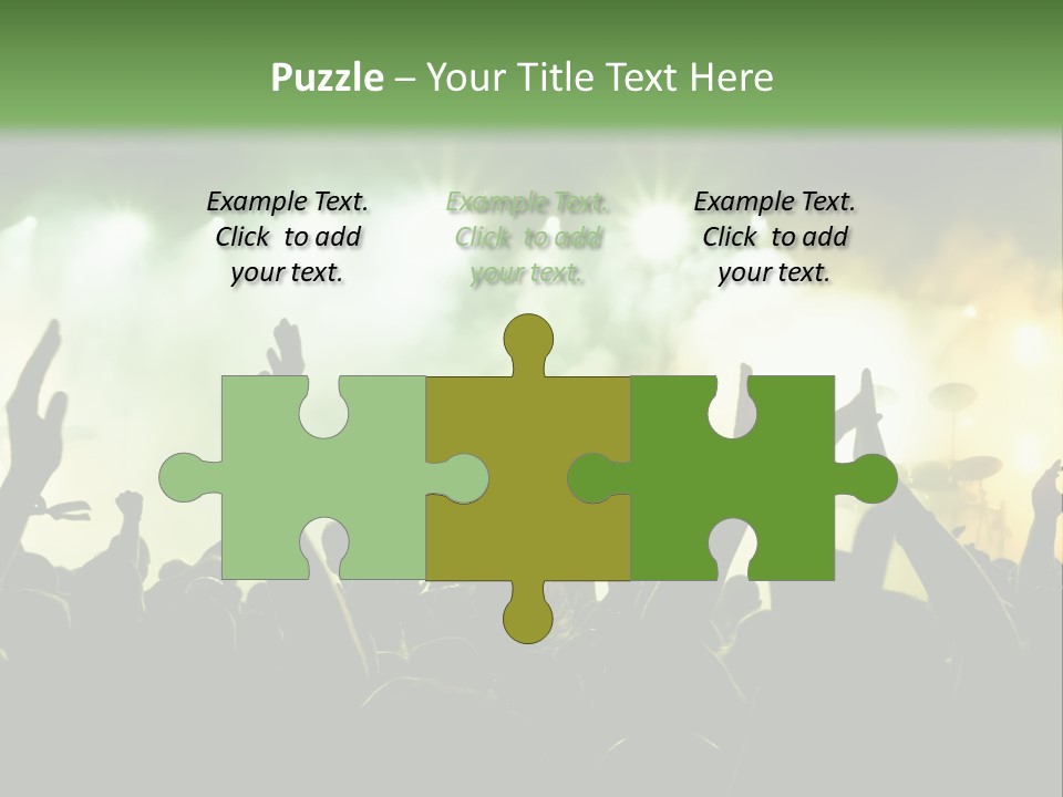 Menschenmenge Ereignis Nacht PowerPoint Template