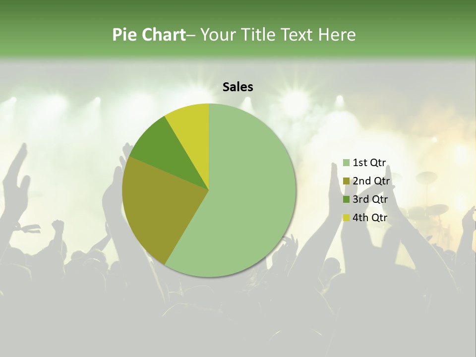 Menschenmenge Ereignis Nacht PowerPoint Template