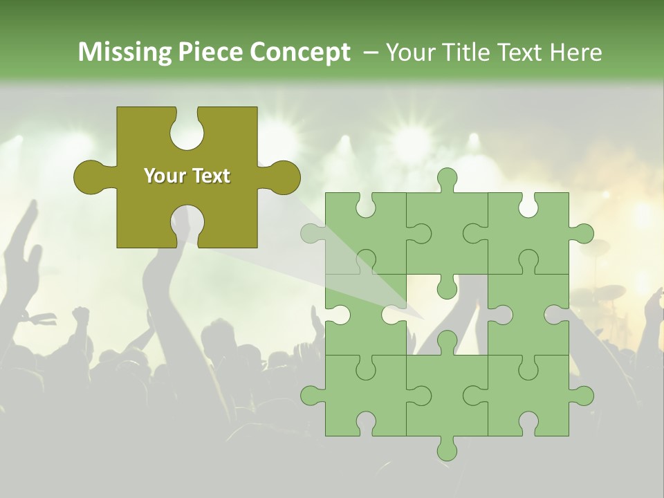 Menschenmenge Ereignis Nacht PowerPoint Template