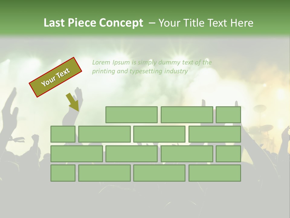 Menschenmenge Ereignis Nacht PowerPoint Template