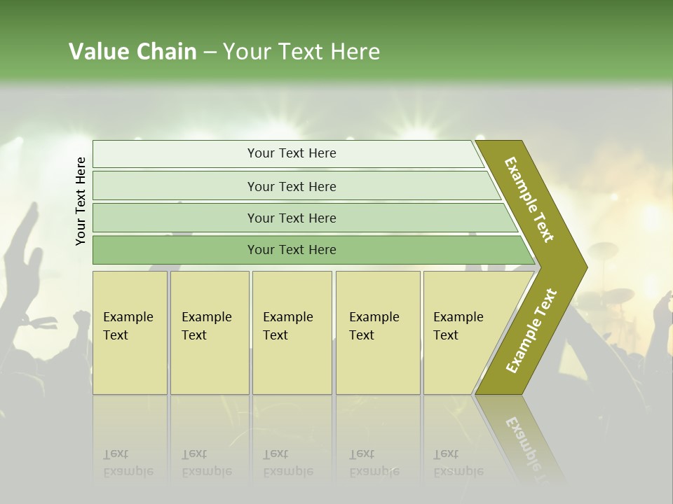 Menschenmenge Ereignis Nacht PowerPoint Template