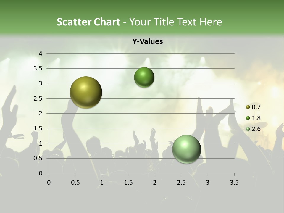 Menschenmenge Ereignis Nacht PowerPoint Template