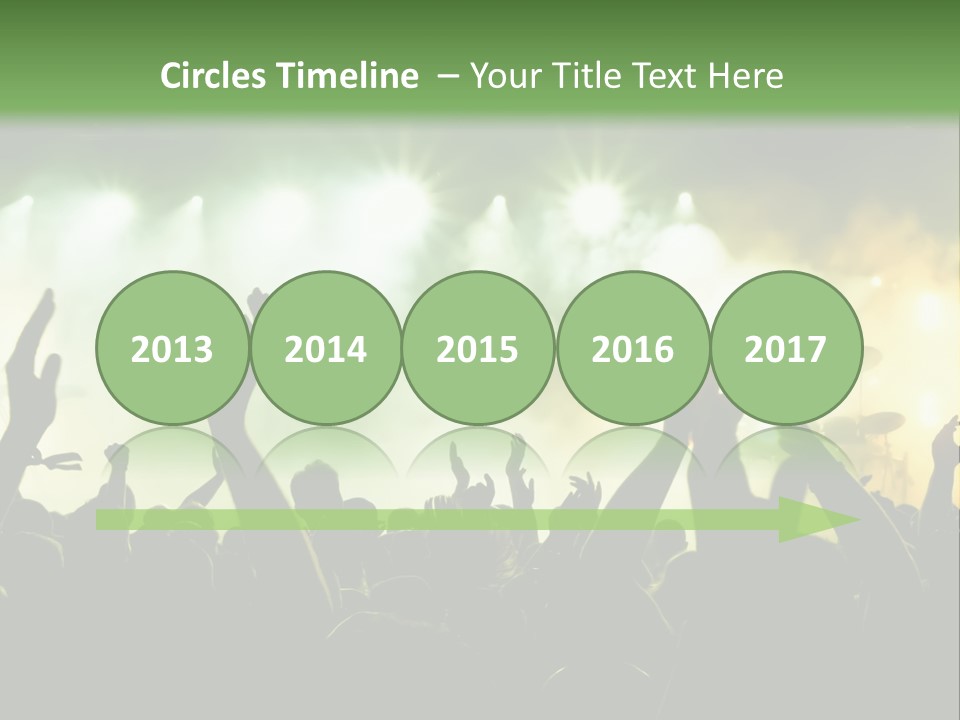 Menschenmenge Ereignis Nacht PowerPoint Template