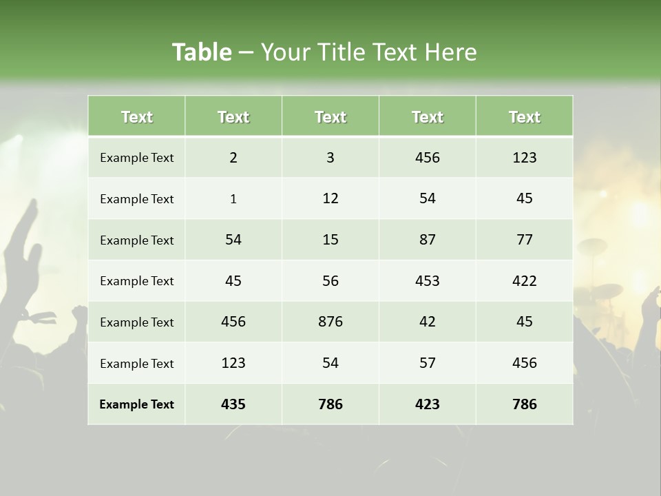 Menschenmenge Ereignis Nacht PowerPoint Template