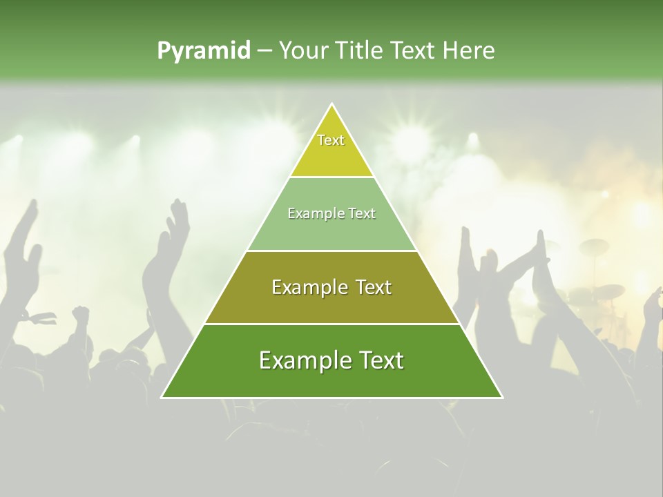 Menschenmenge Ereignis Nacht PowerPoint Template