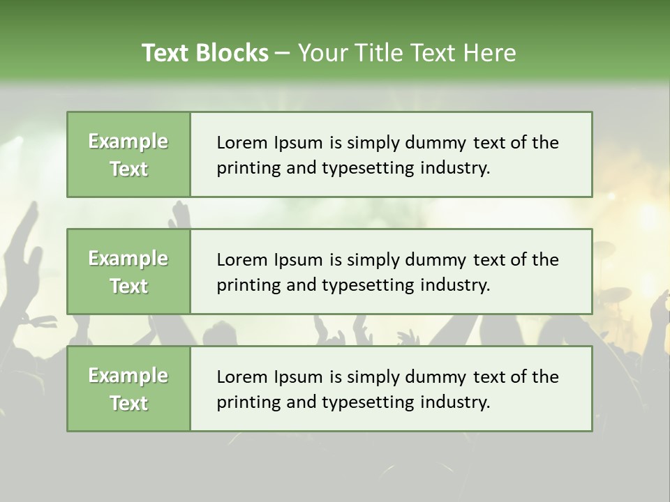 Menschenmenge Ereignis Nacht PowerPoint Template