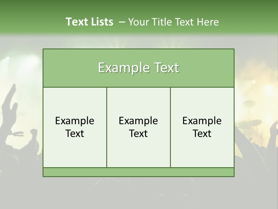 Menschenmenge Ereignis Nacht PowerPoint Template