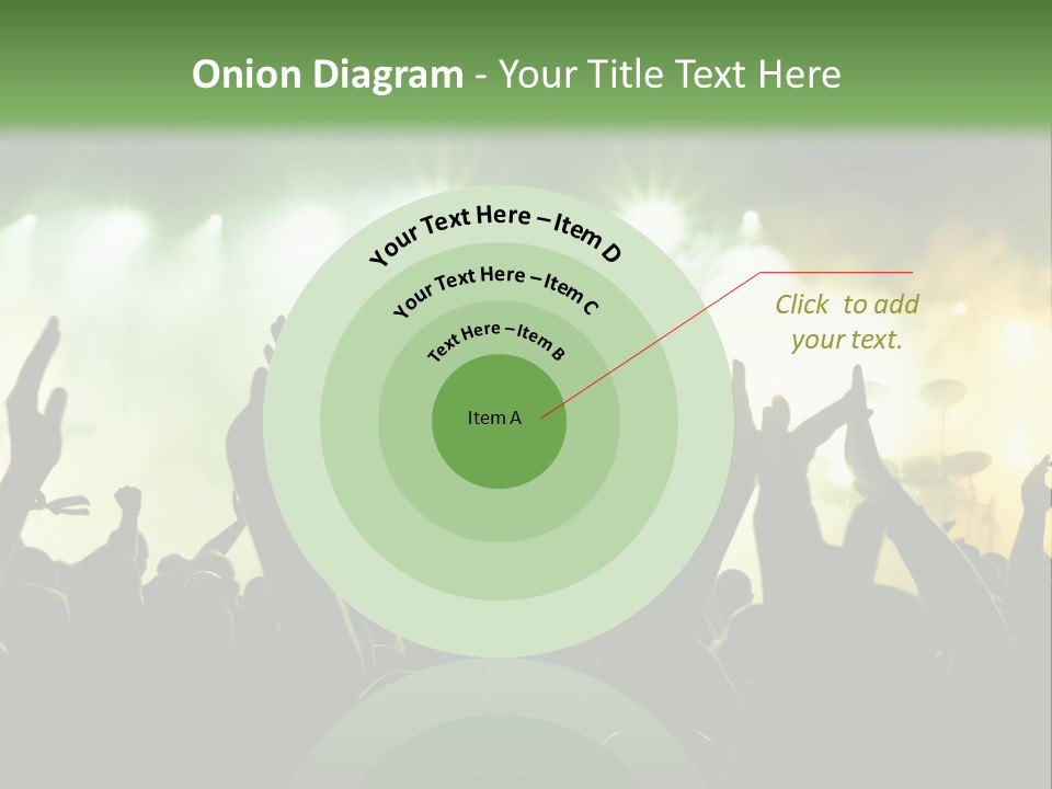 Menschenmenge Ereignis Nacht PowerPoint Template