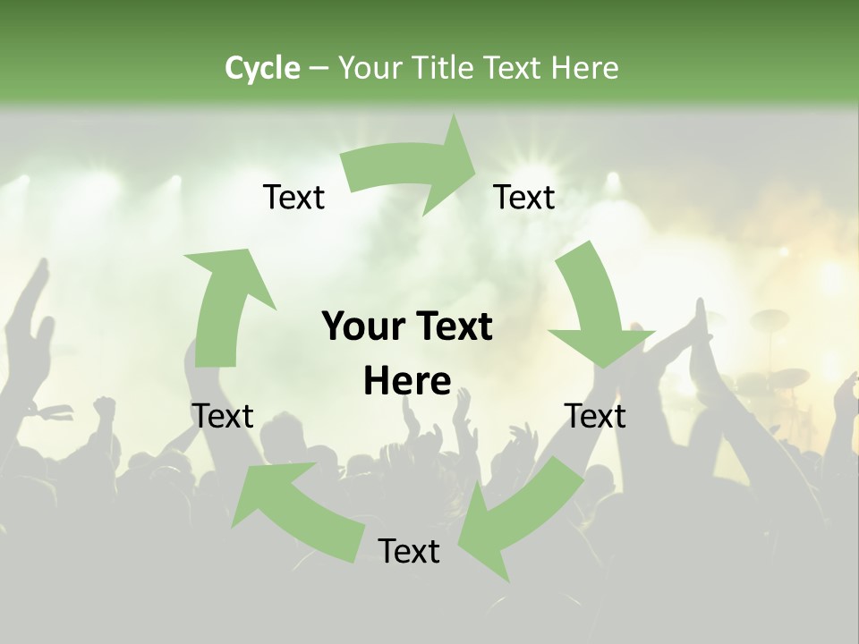 Menschenmenge Ereignis Nacht PowerPoint Template