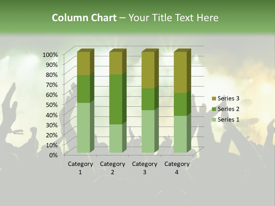 Menschenmenge Ereignis Nacht PowerPoint Template
