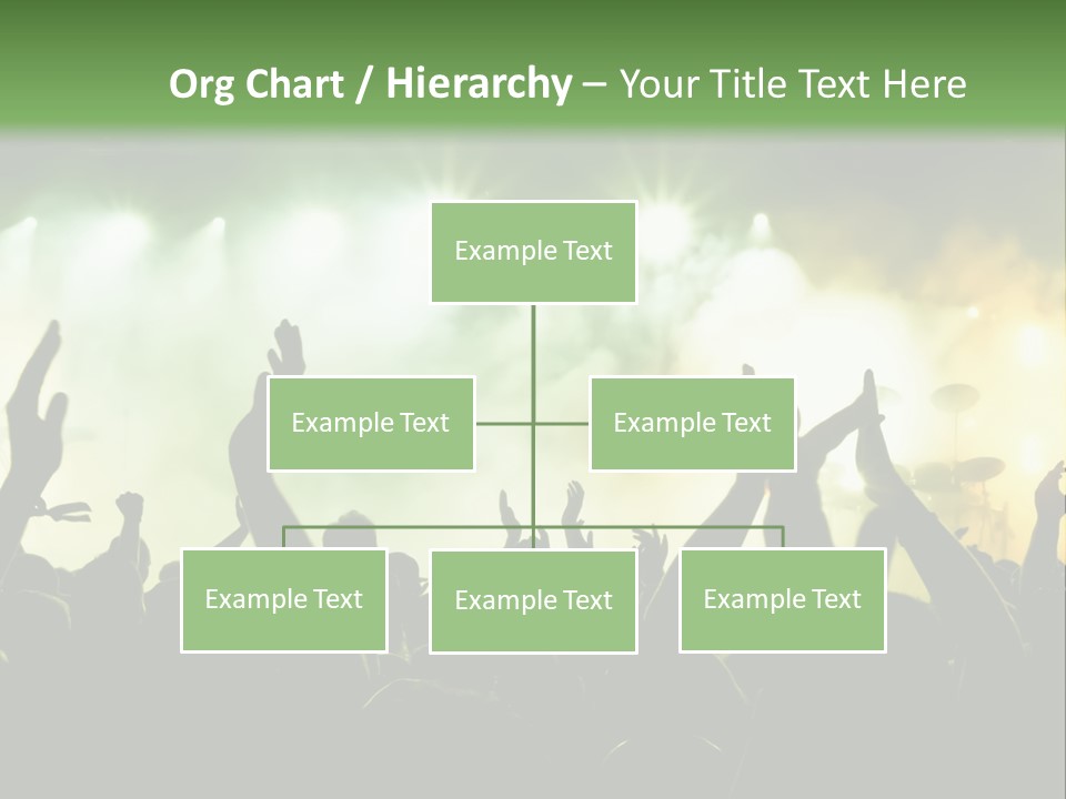 Menschenmenge Ereignis Nacht PowerPoint Template