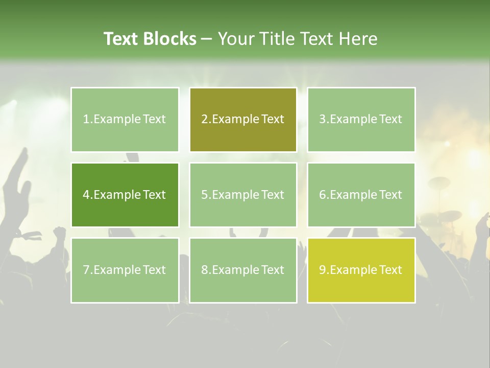 Menschenmenge Ereignis Nacht PowerPoint Template