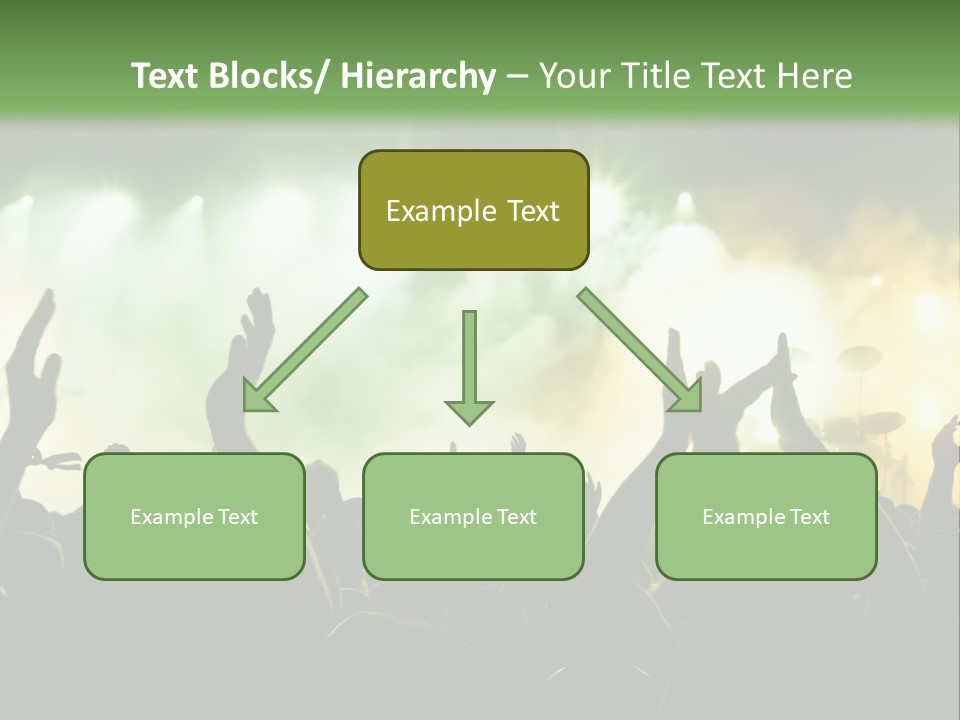Menschenmenge Ereignis Nacht PowerPoint Template
