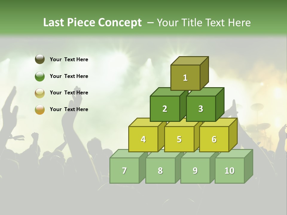 Menschenmenge Ereignis Nacht PowerPoint Template