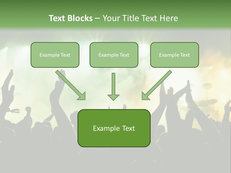 Menschenmenge Ereignis Nacht PowerPoint Template